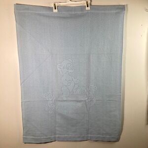 Teddy Bear Baby Blanket‎ Custom Made in Scotland Cotton Polyester NWOT